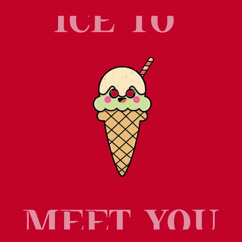 Glace pour vous rencontrer idée cadeau douce mignonne crème glacée