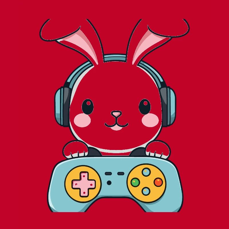 Easter Bunny Gamer Iconic Easter Gaming
