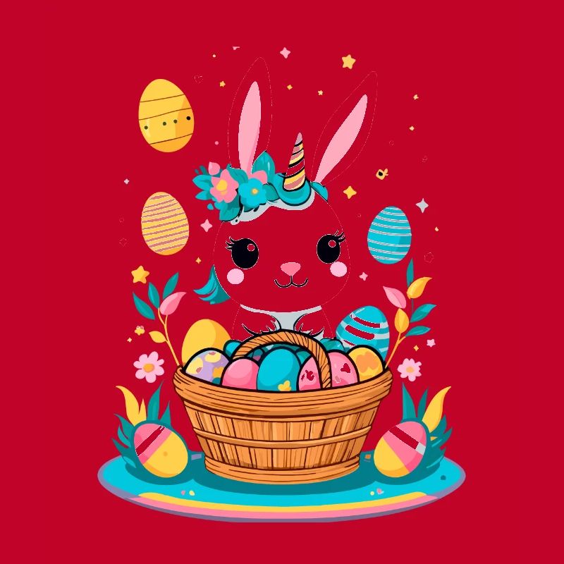 Funny Unicorn Easter Bunny Cute Easter Unicorn