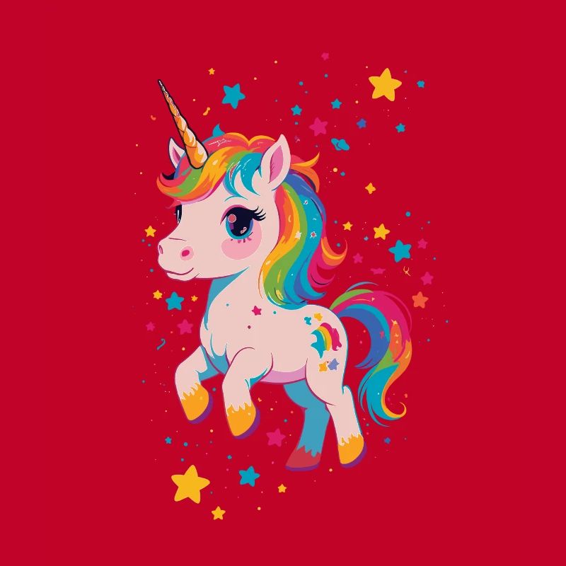 Lustige Einhörner Süßes Einhorn Mädchen Design