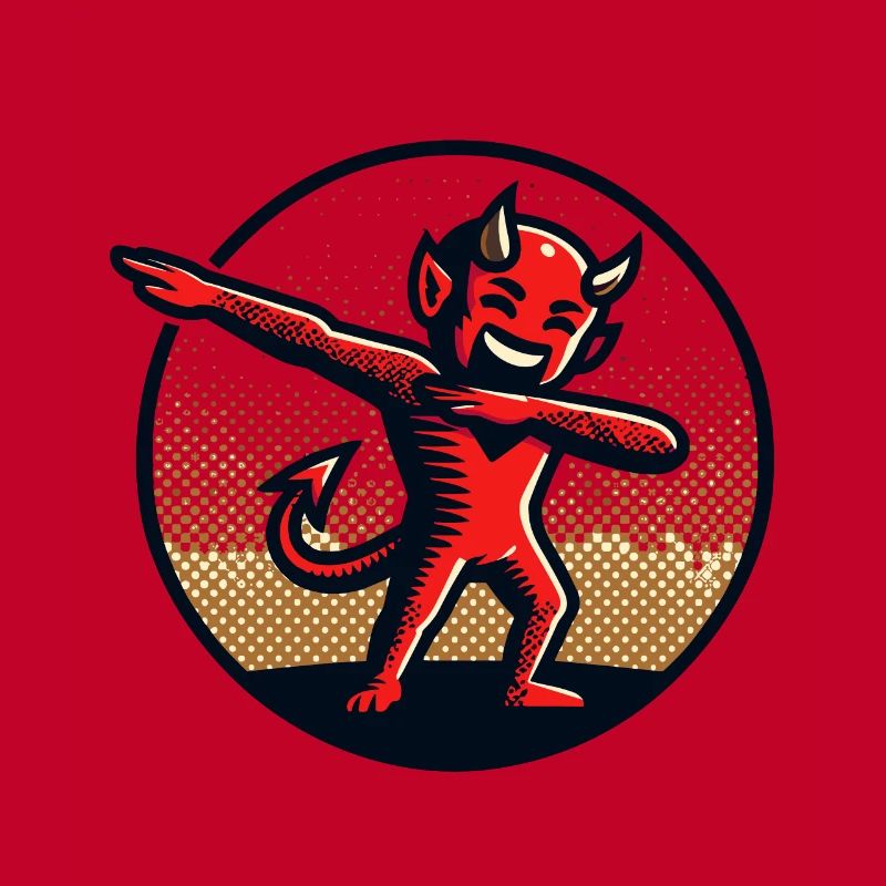 Dabbing Devil Funny Dabbing Design