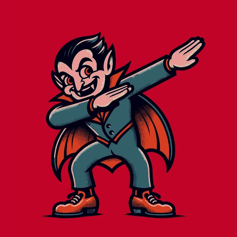 Dabbing Vampire Funny Dabbing Design Halloween