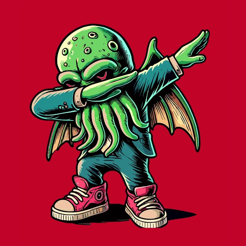 Lustiger Dabbender Cthulhu Dabbing Design