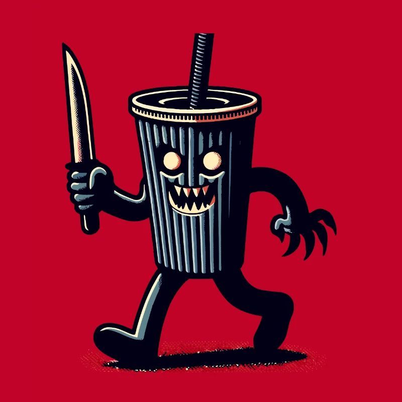 Scary Psycho Drinking Cup Drinks