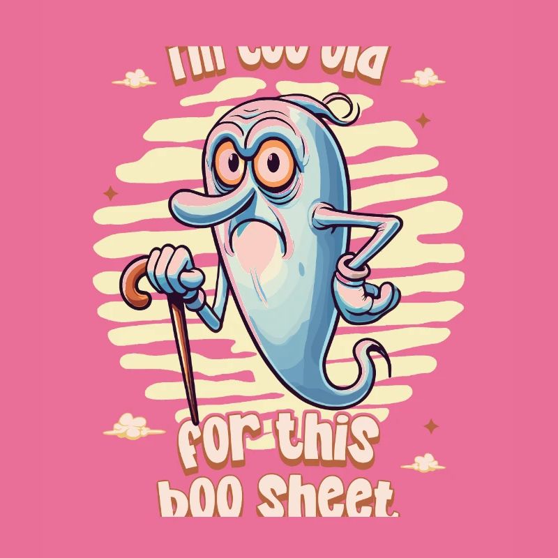 Drôle de dicton Design Grumpy Old Ghost