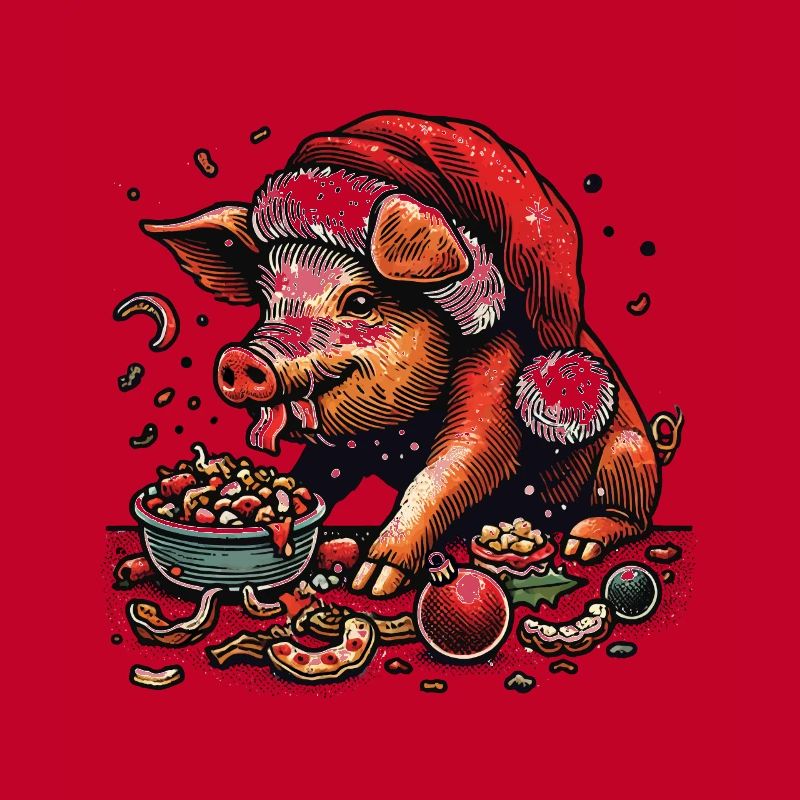 La gourmandise de Noël dévorée de