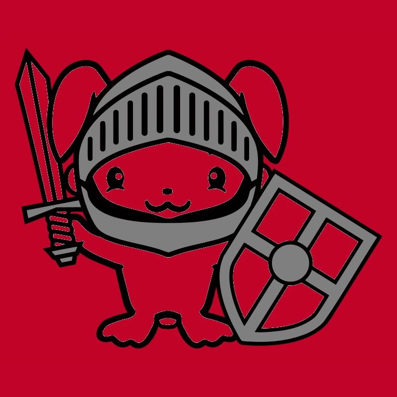 Rabbit Knight Sword Shield Armor Helmet Castle Hero