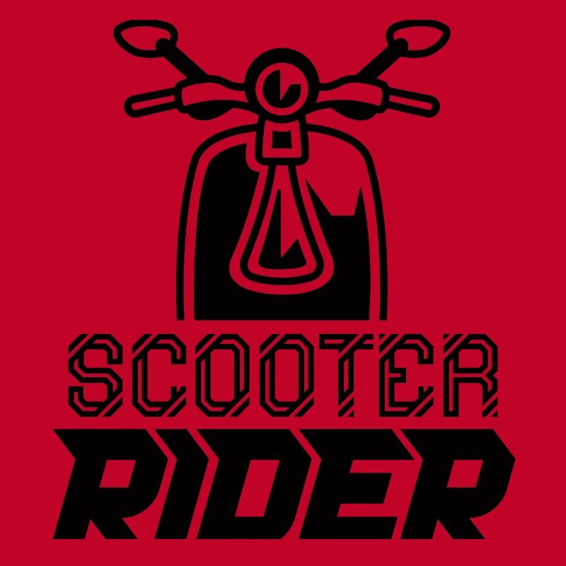 Rollerfahrer Motorroller Moped Mofa