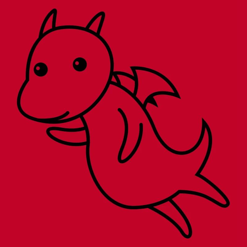 Drache Comic Tier