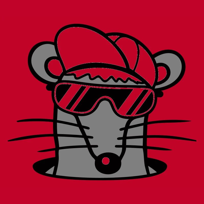 Souris Lunettes de soleil Cool Cappy Trou de sol Trou de souris