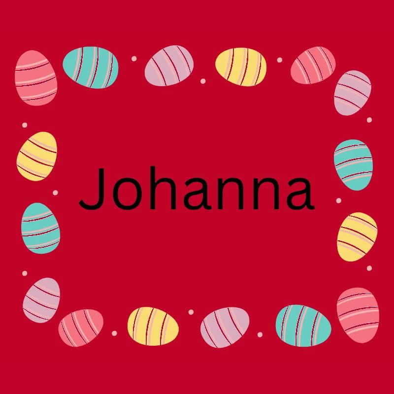 Pastel Egg Frame Pattern Johanna