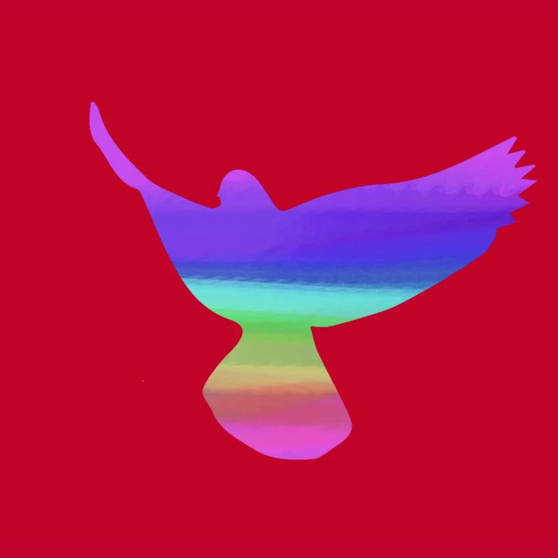 pigeons,deaf,birds,rainbows,colorful,graffiti,