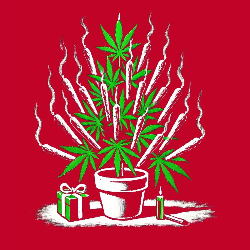 Joint Weed Tree – Design Créatif de Vacances au Cannabis