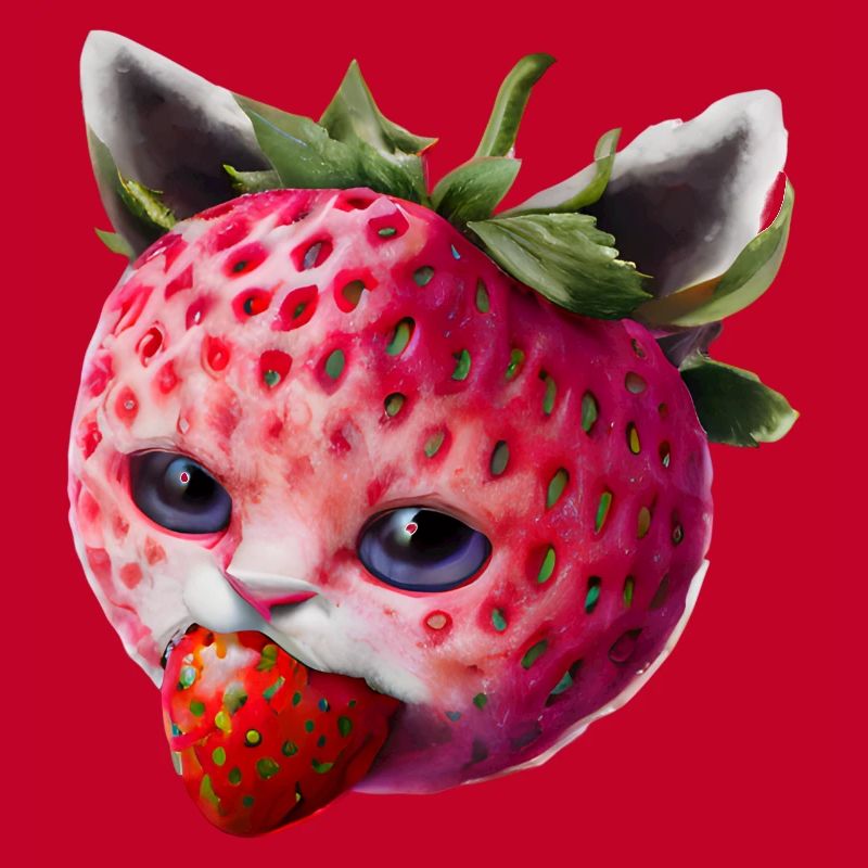 Erdbeerkatze