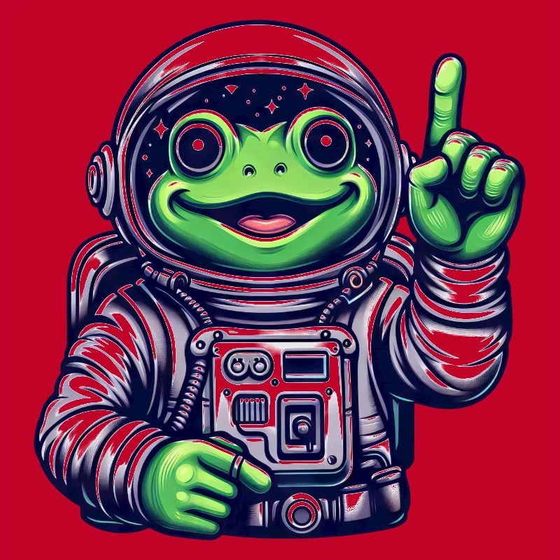 Astronaut Frog Toad Space Cosmonaut
