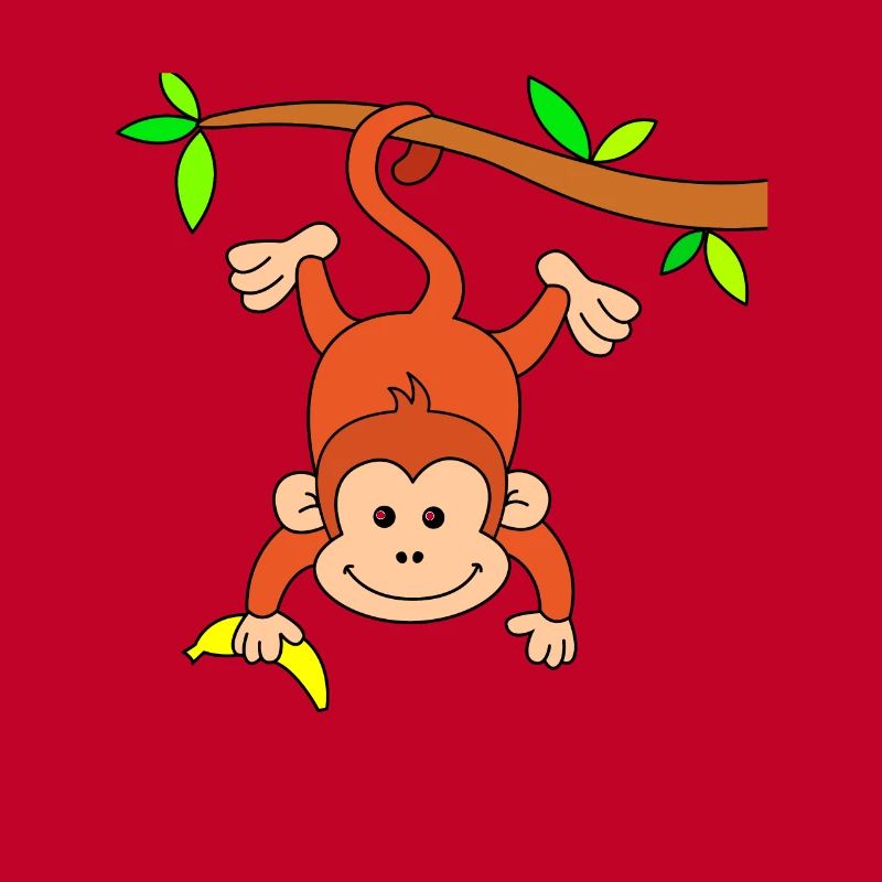 Affe mit Banane