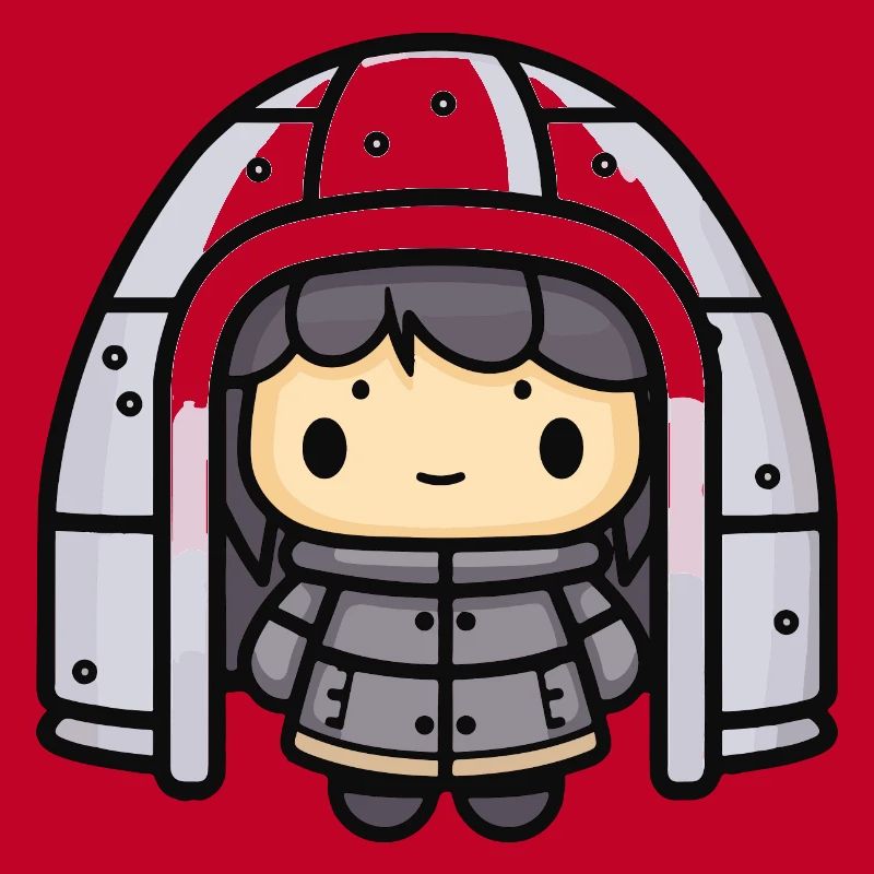 Iglu Eskimo Winter Comic