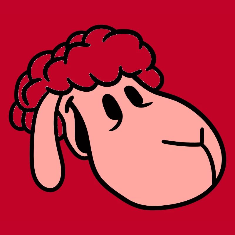 Sheep Face Head Cute Cute Lamb Cool Comic