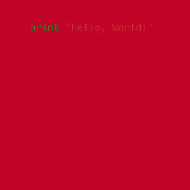 Programmeur de python cadeau Hello World