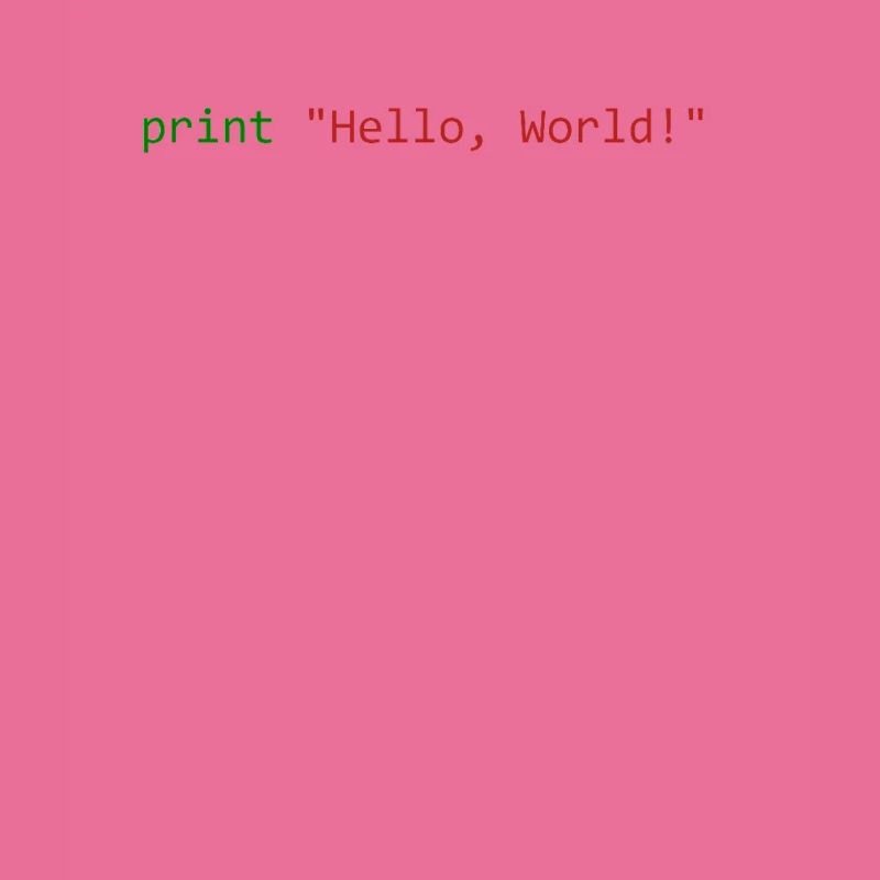 Hello World lustiges Geschenk Python Programmierer