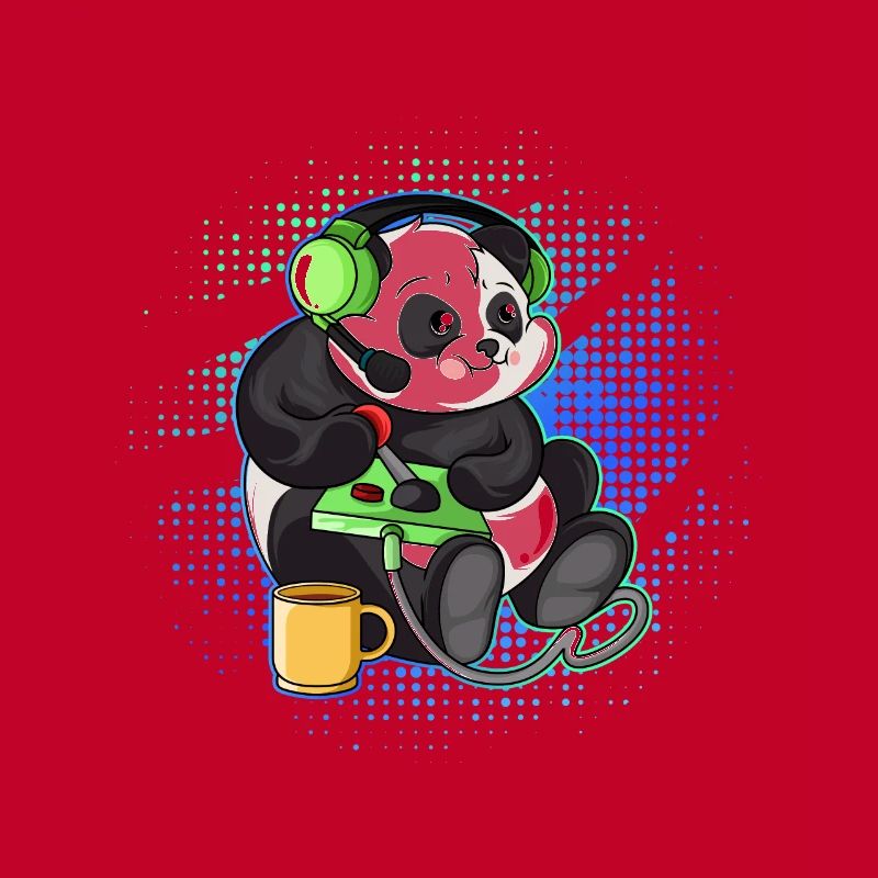 Panda Gaming Controller Gamer PC Gift Idea