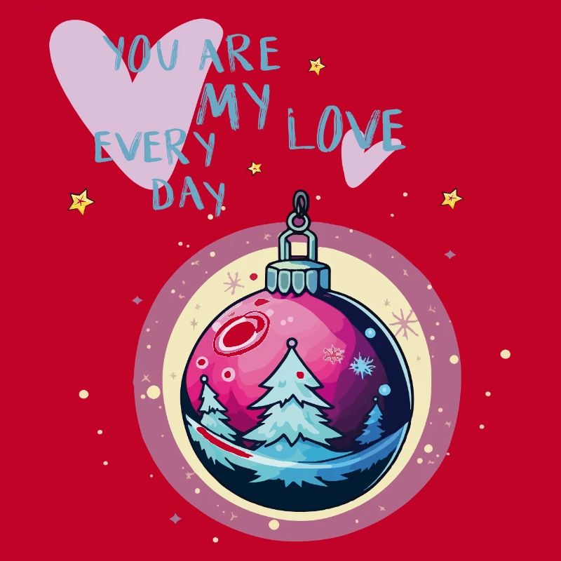 Boule de Noël amour