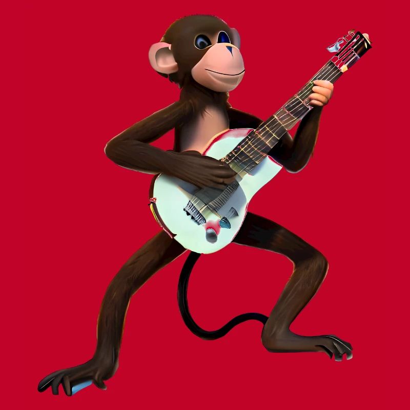 Monkey guitarist