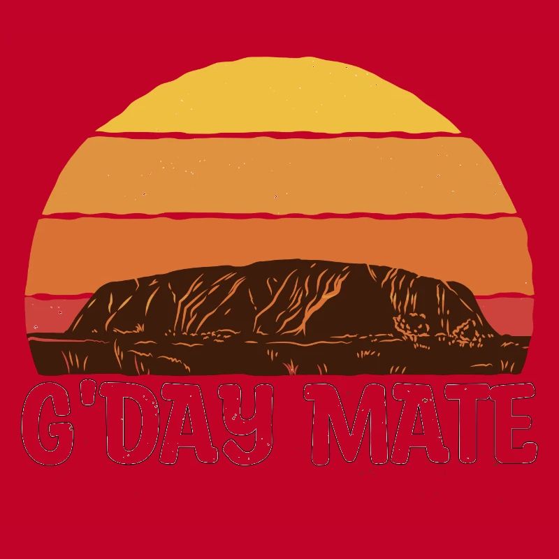 Australia G'Day Mate Ayers Rock Gift