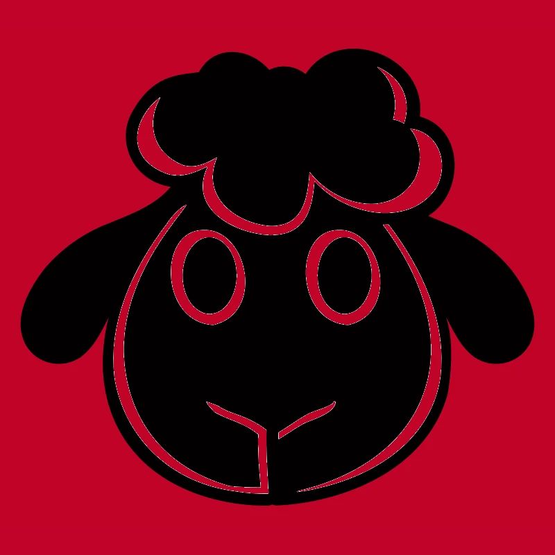 Black Sheep Face Head Small Cute Cute