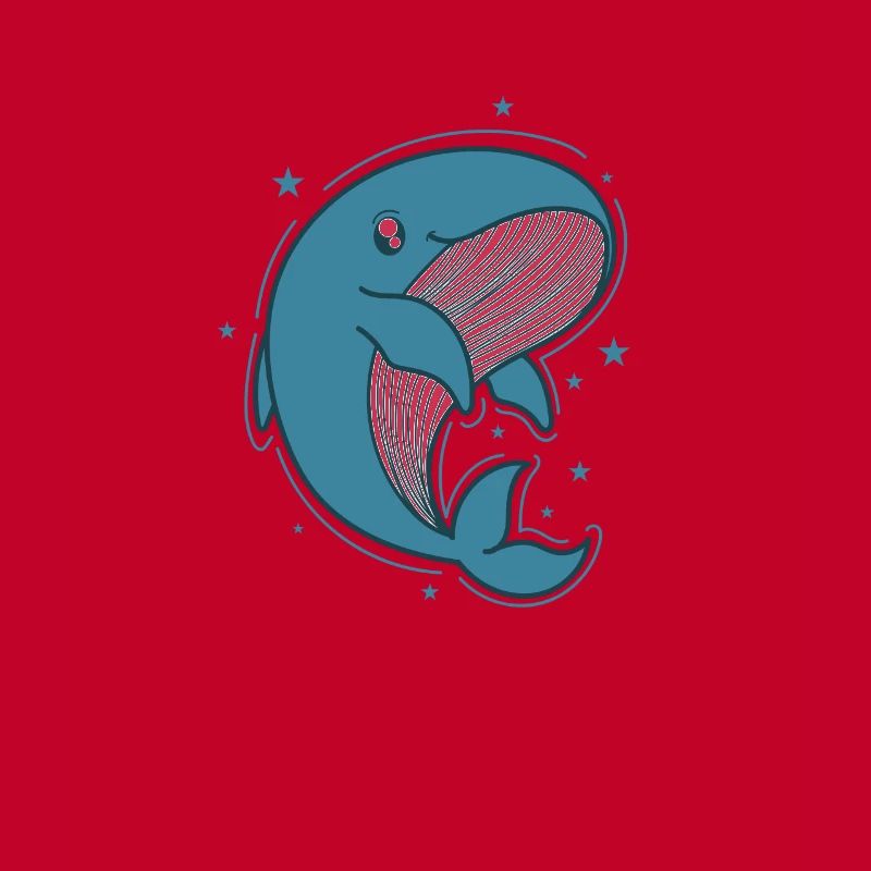 Rorqual bleu dans l’océan