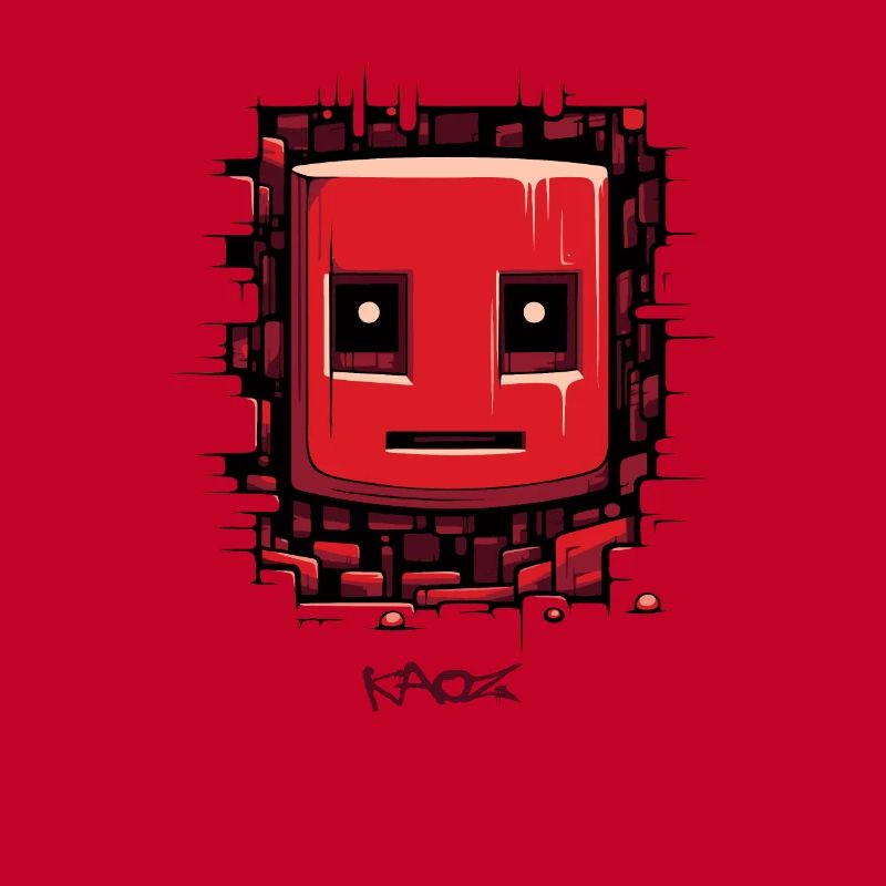 Cracked Surface: Robot Face