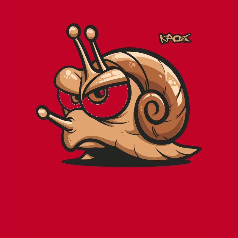 Ein genervte Schnecke