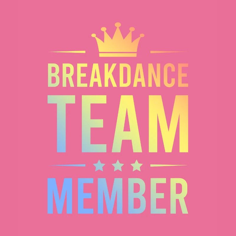 Équipe de breakdance colorée