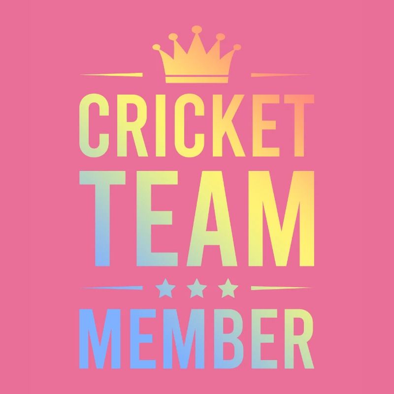 Équipe de cricket colorée
