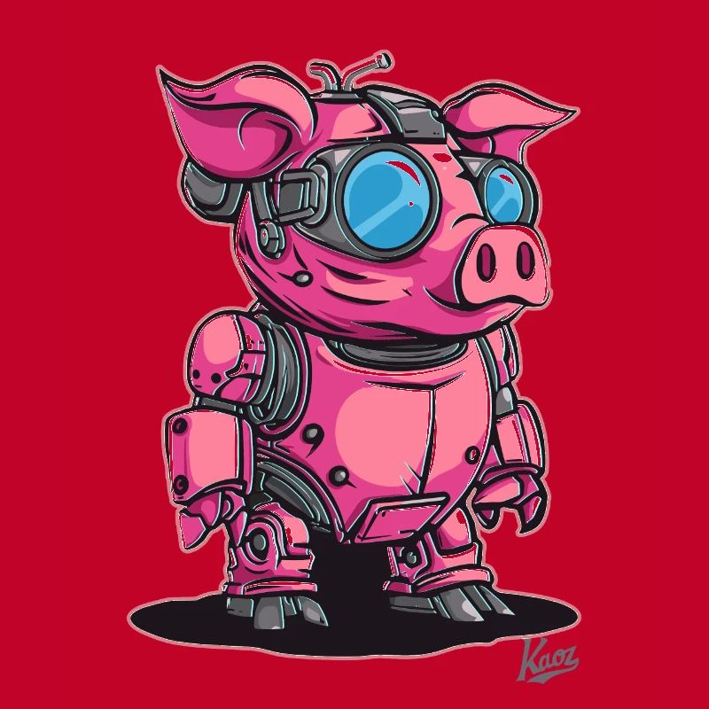 Cyber Cyborg Robot Cochon