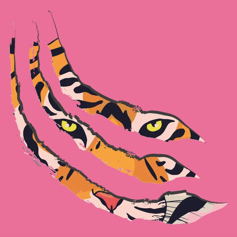 Tiger claw tiger pattern claws gift idea