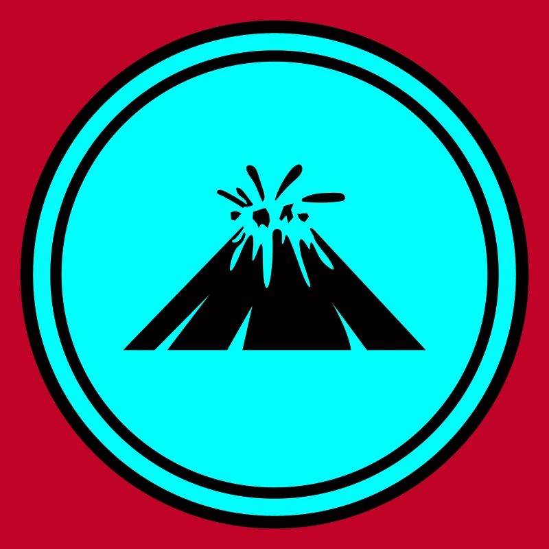 Vulkaan icoon icoon
