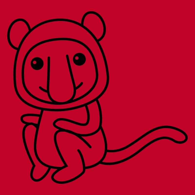 Affe comic Tier