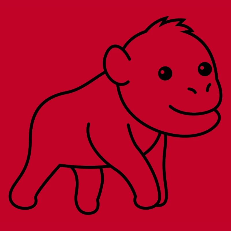 Orangutan monkey comic