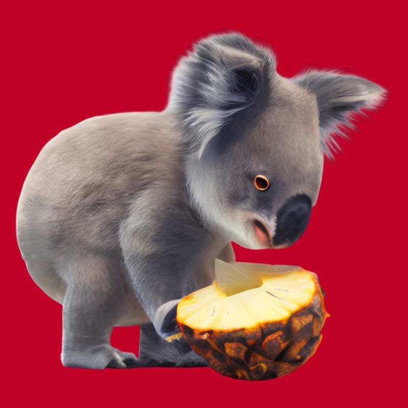 Koala and pineapple