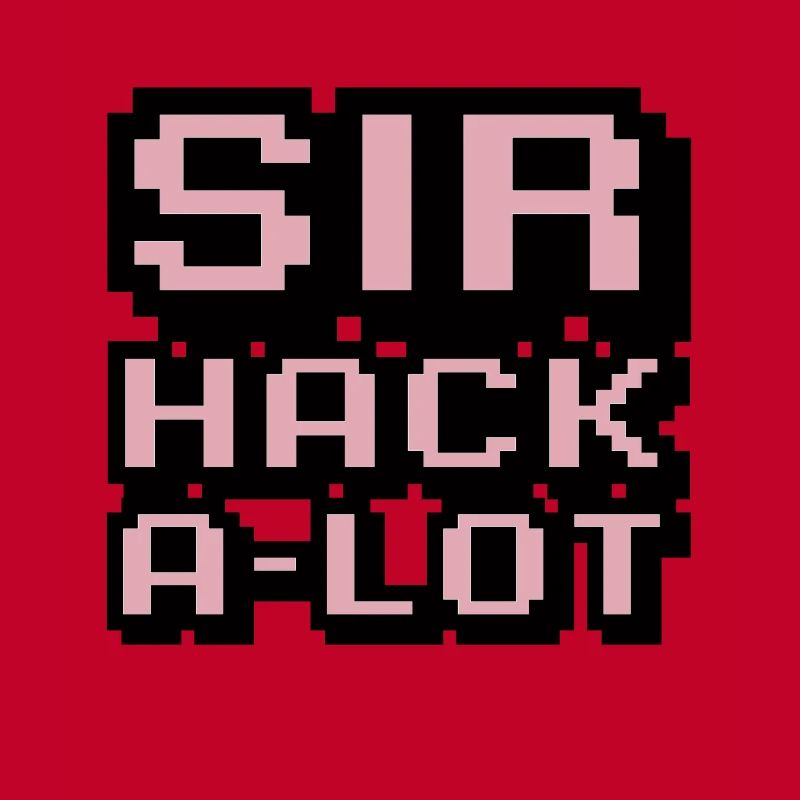 Computer hacken und Pixel-Kunst Sir Hack A Lot