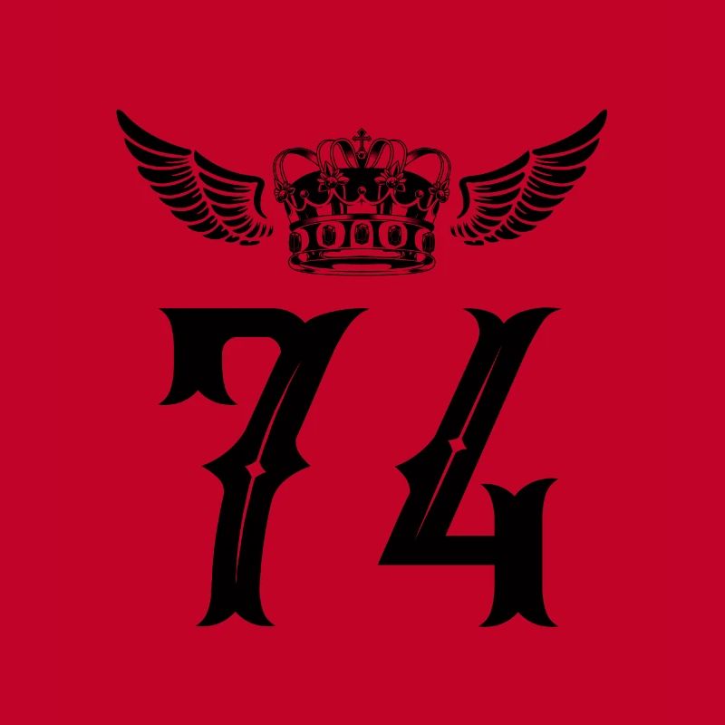74 Number crown