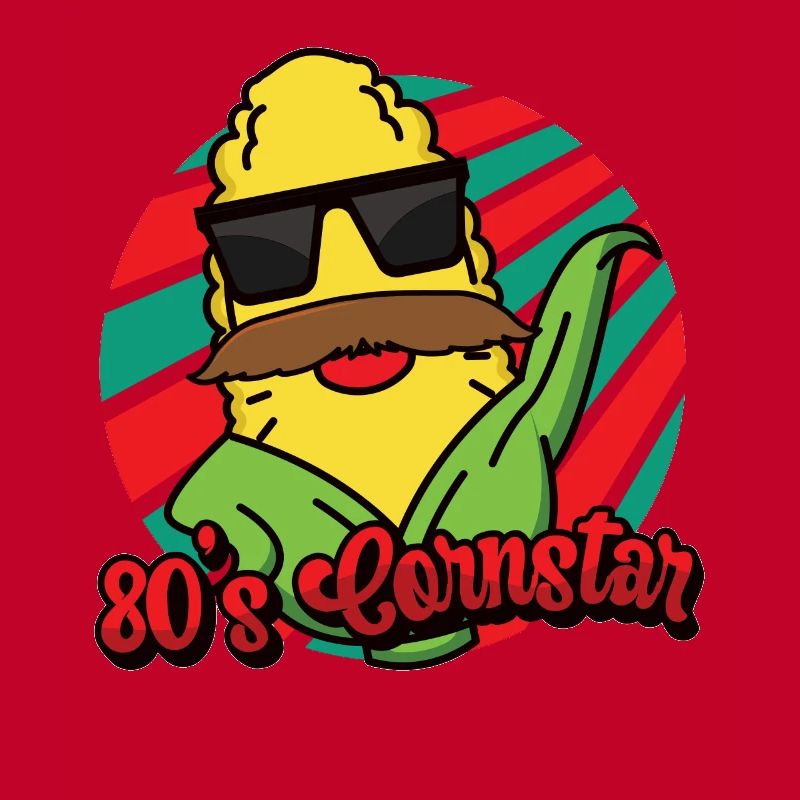 80er Cornstar Mustache Bart Lustig Schnurrbart