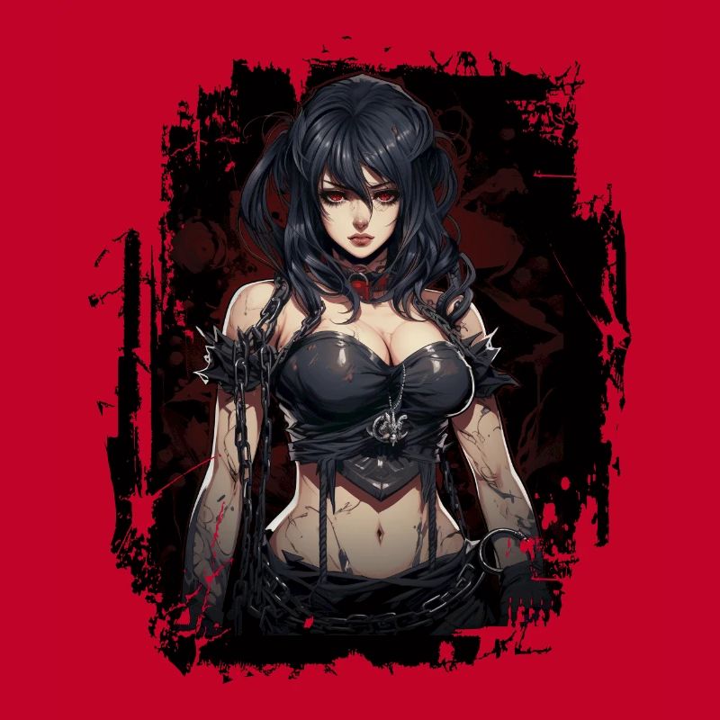 Fittes Gothic Mädchen