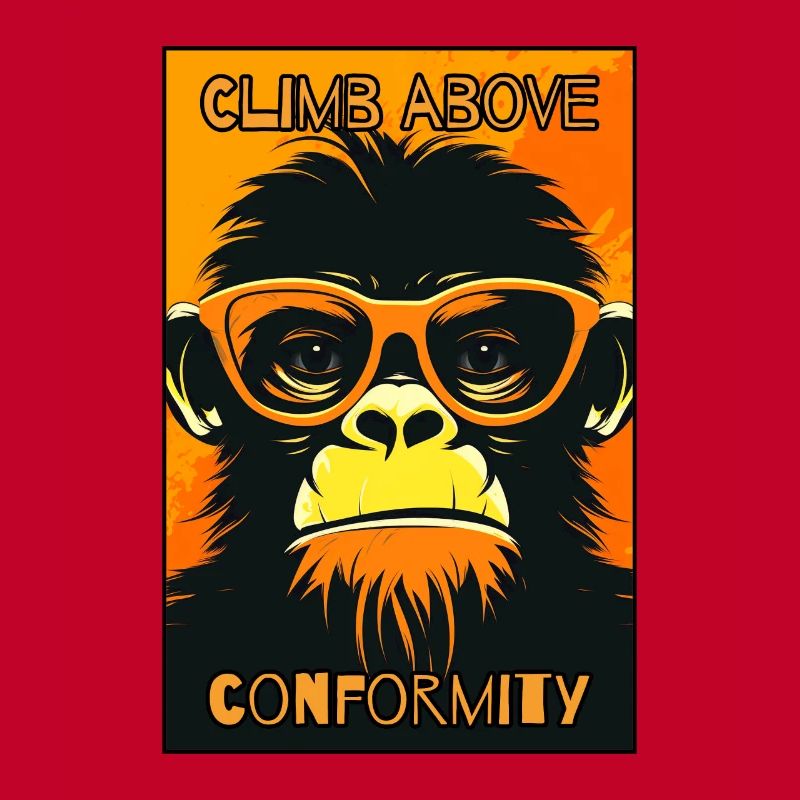 Overcome conformity: shivering monkey