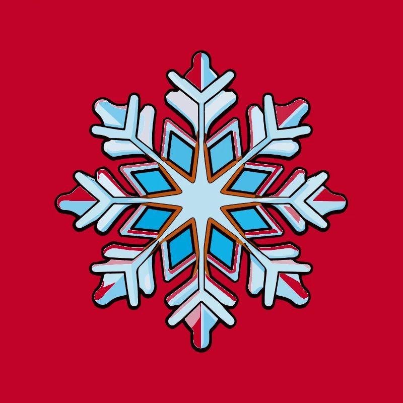 Icône de neige de flocon de neige