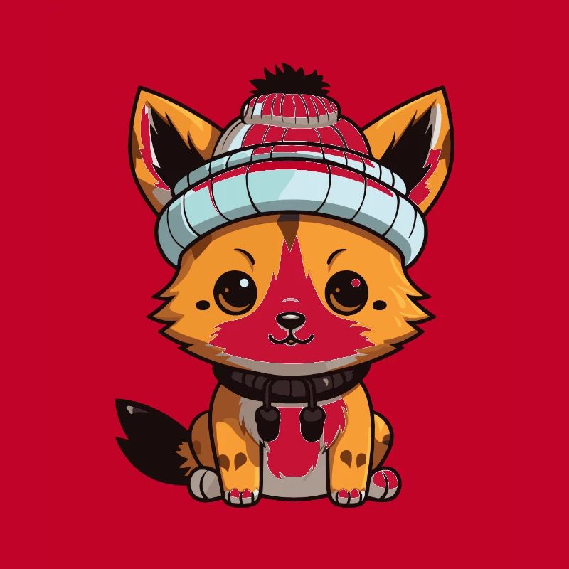 Fuchs Tier Baby Comic Winter