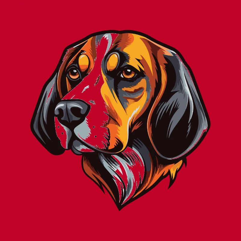 Beagle Hund Kopf
