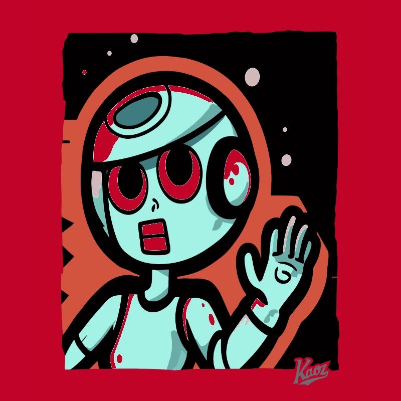 Le silence de l’espace : dessin animé drôle d’astronaute