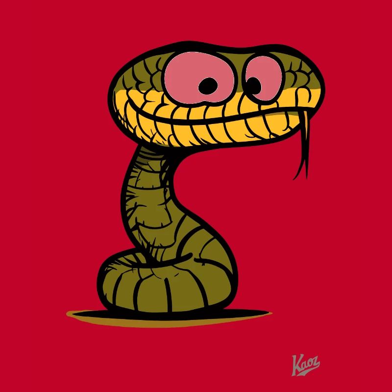 Stupid looking funny snake